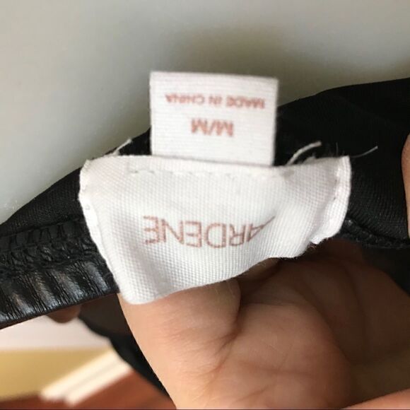 𝅺pleather mesh strapless dress 💚 - Picture 3 of 4